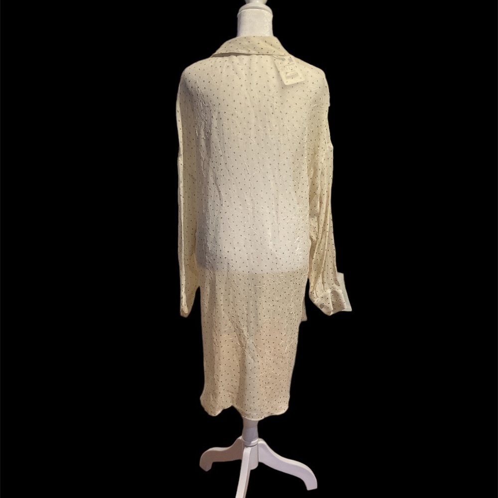NWT Zara long sleaze semi sheer blouse - Picture 2 of 3